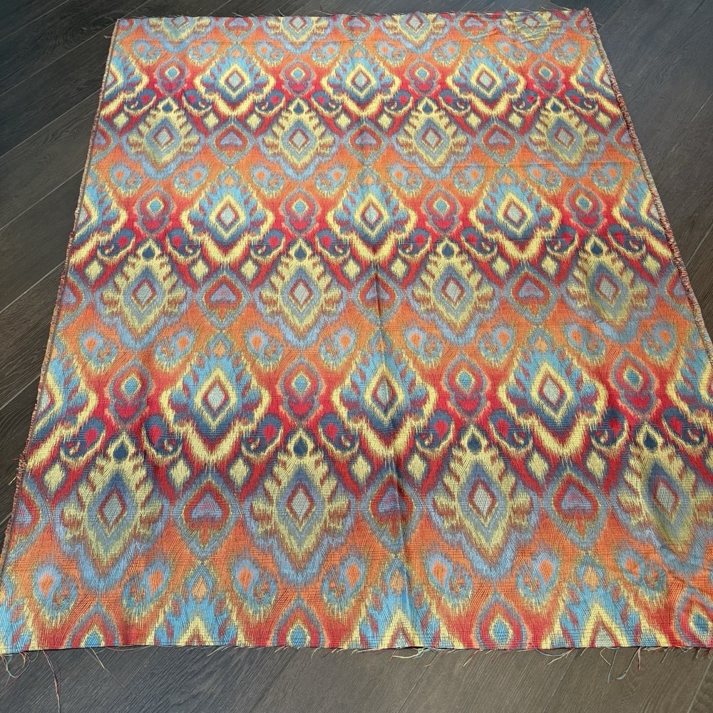 Richloom Ikat Fabric Sagamore 57x73 2yd Upholstery Boho Tribal Global Maximalism